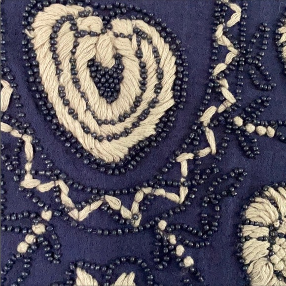 LUCKY BRAND Beaded and Embroidered Tank Top Size Medium - Picture 6 of 9